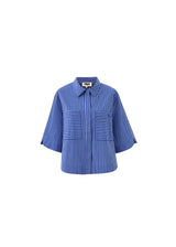 ANNA SHIRT SS - ELECTRIC BLUE