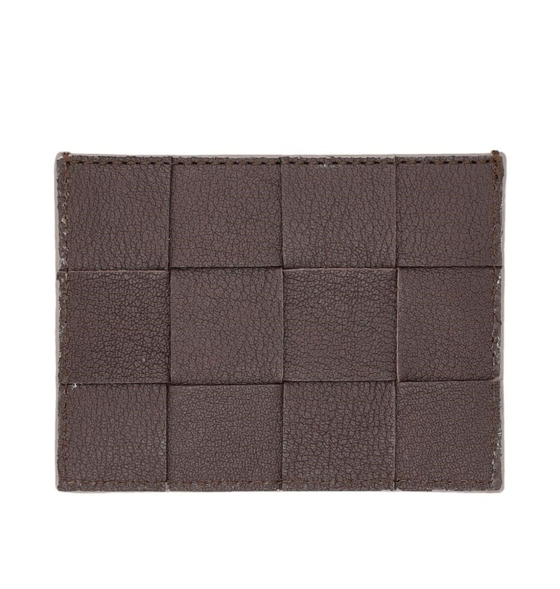 CHECK CARD HOLDER - Dark Brown