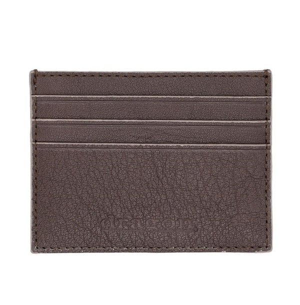 CHECK CARD HOLDER - Dark Brown