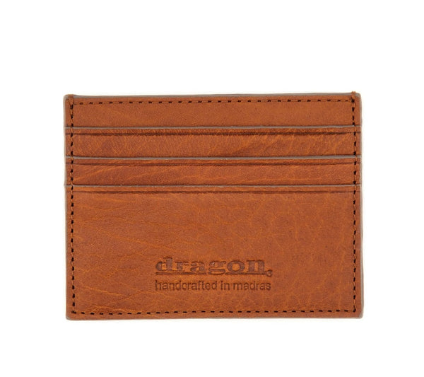 CHECK CARD HOLDER - Tan