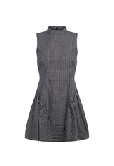 CHELSEA MINI DRESS - NOIR CHECK