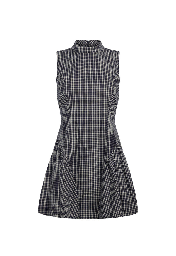 CHELSEA MINI DRESS - NOIR CHECK