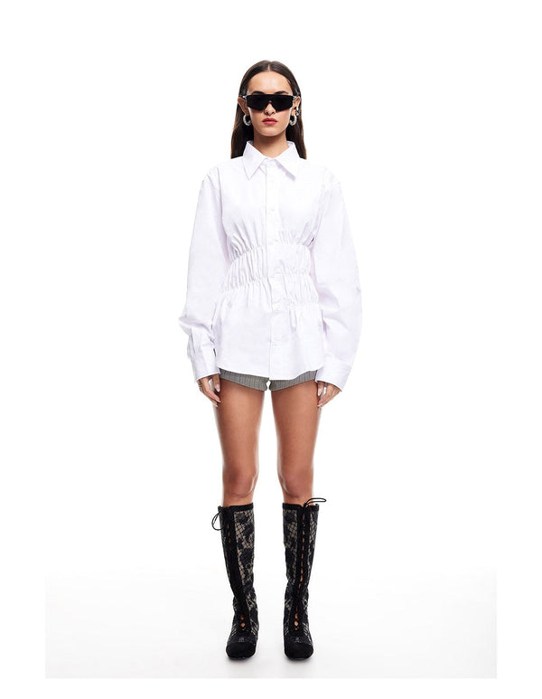 CHLOE SHIRT - PORCELAIN