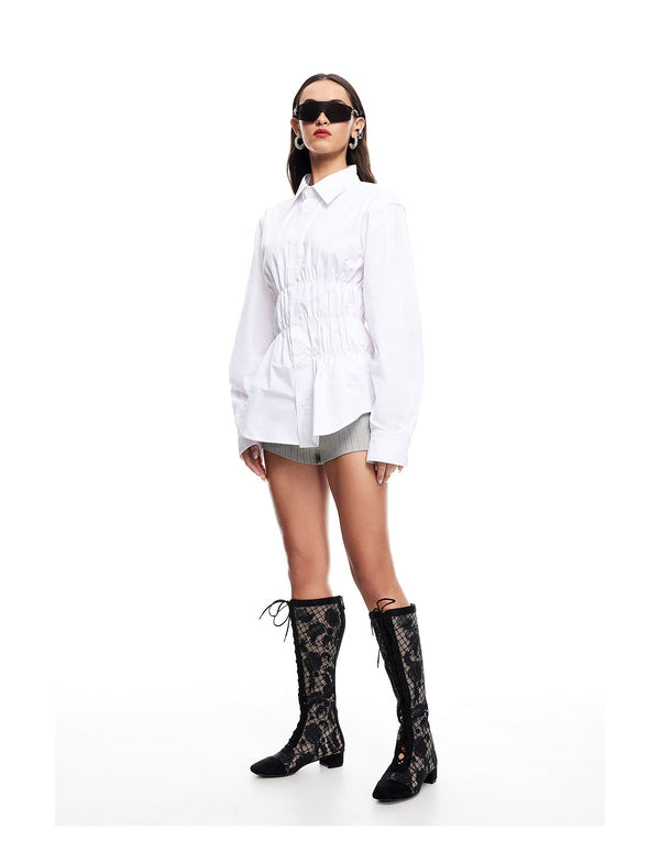 CHLOE SHIRT - PORCELAIN
