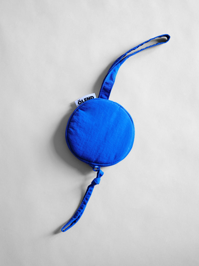 CIRCULAR MINI PURSE - COBALT BLUE