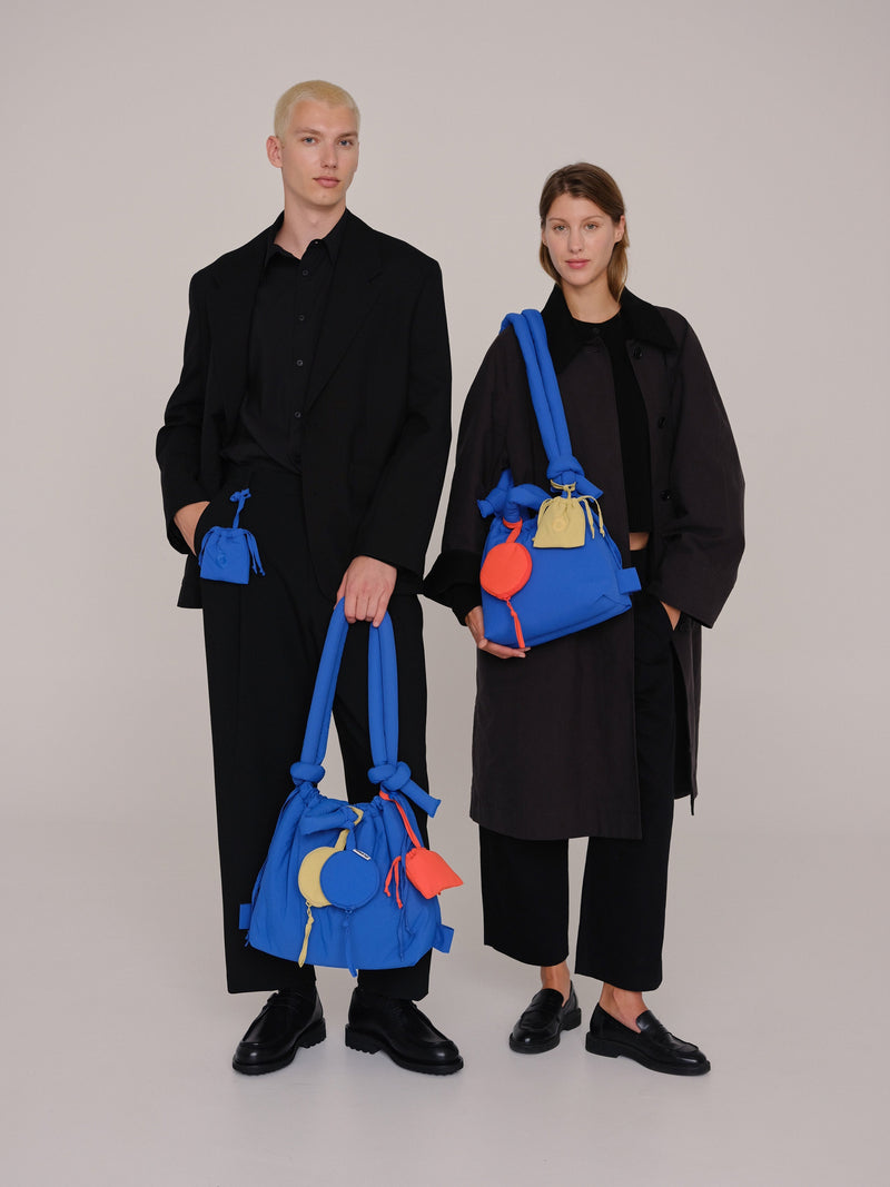 CIRCULAR MINI PURSE - COBALT BLUE