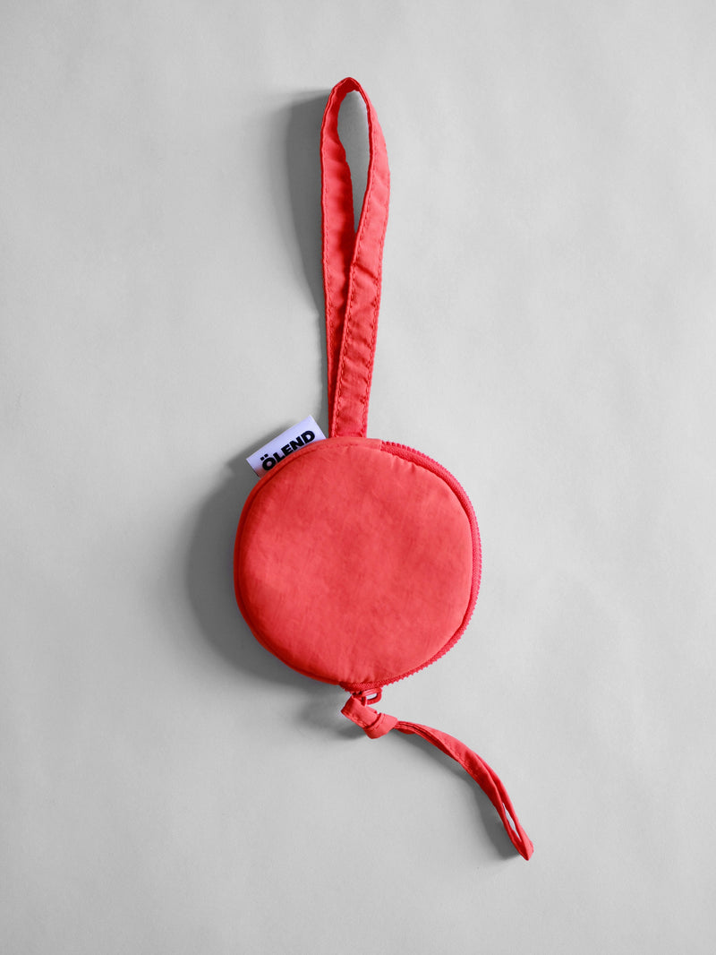 CIRCULAR MINI PURSE - CORAL