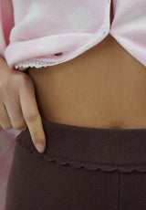 CLASSIC CAPRI PANTS - COFFEE