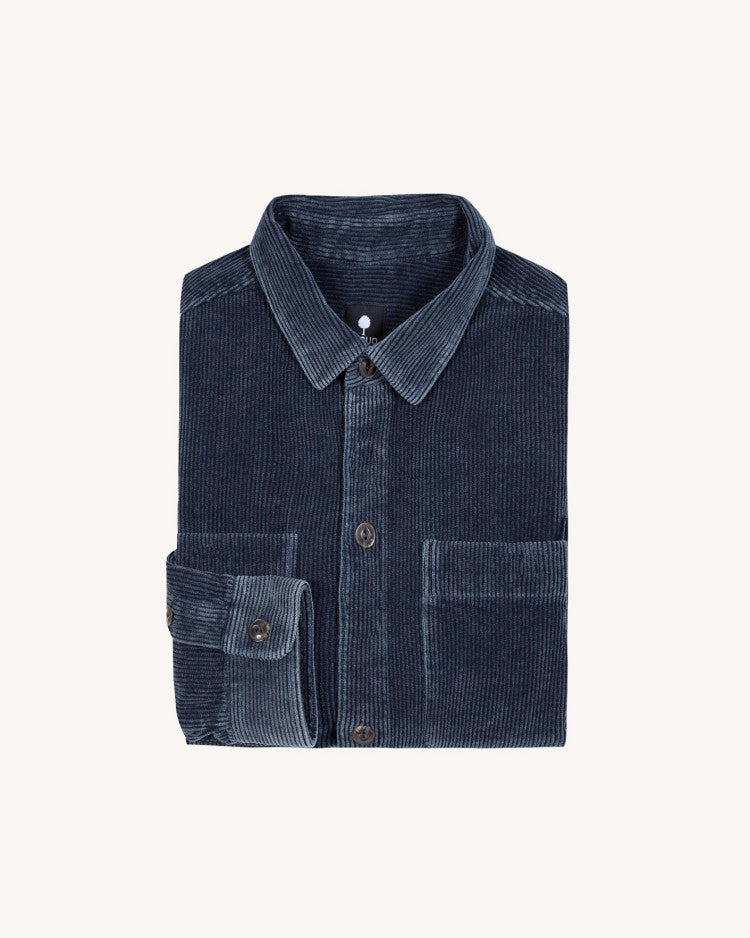 CLEMONT SHIRT WOVEN - MEDIUM DENIM