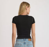 CORE ICON 90'S BABY TEE - BLACK