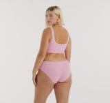 CORE RIB TANK BRALETTE  - PETAL PINK