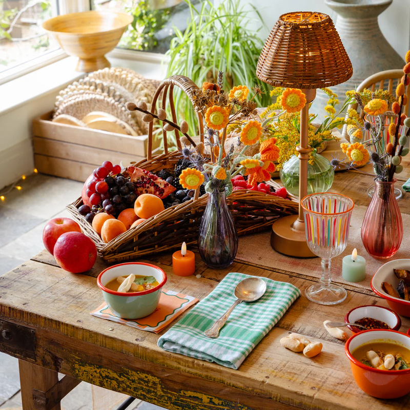 TALKING TABLES Orange Flameless LED Wax Tealight Candle