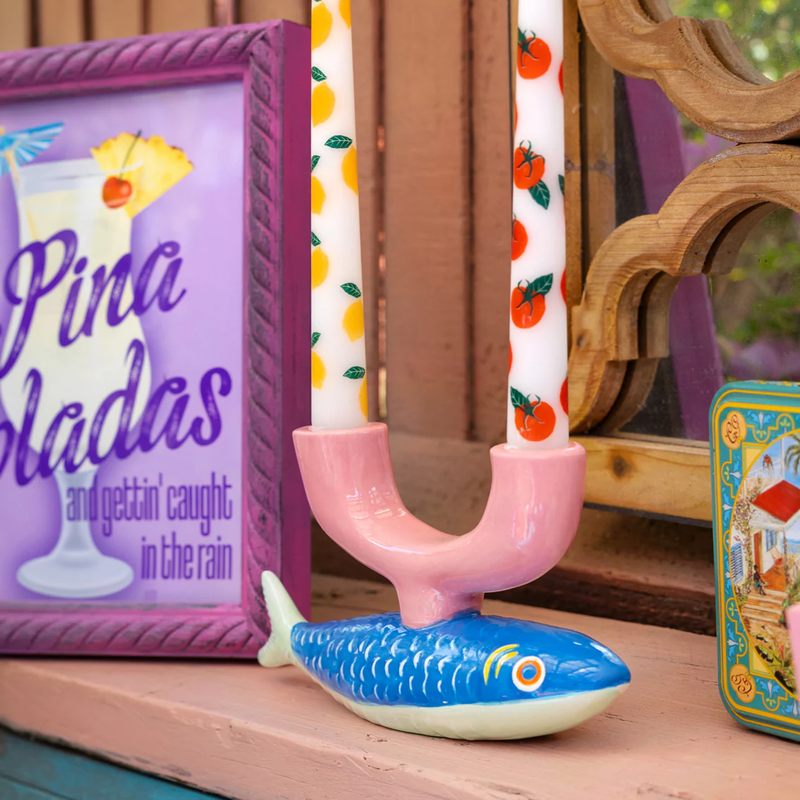 TALKING TABLES Lemon Taper Dinner Candles Pack