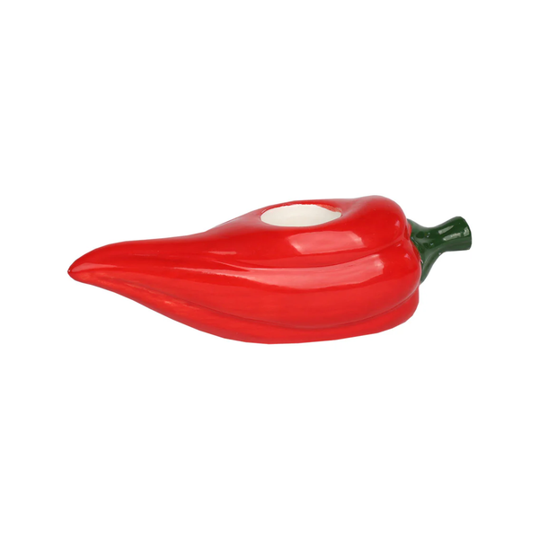 TALKING TABLES Chilli Ceramic Candle Holder