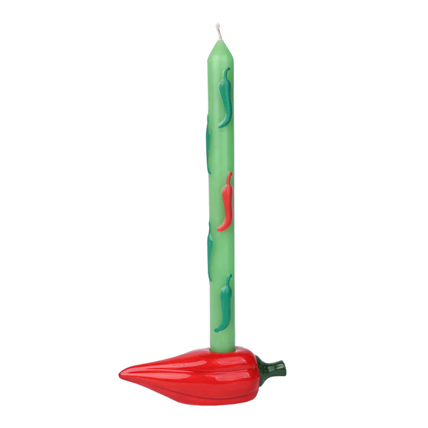 TALKING TABLES Chilli Ceramic Candle Holder