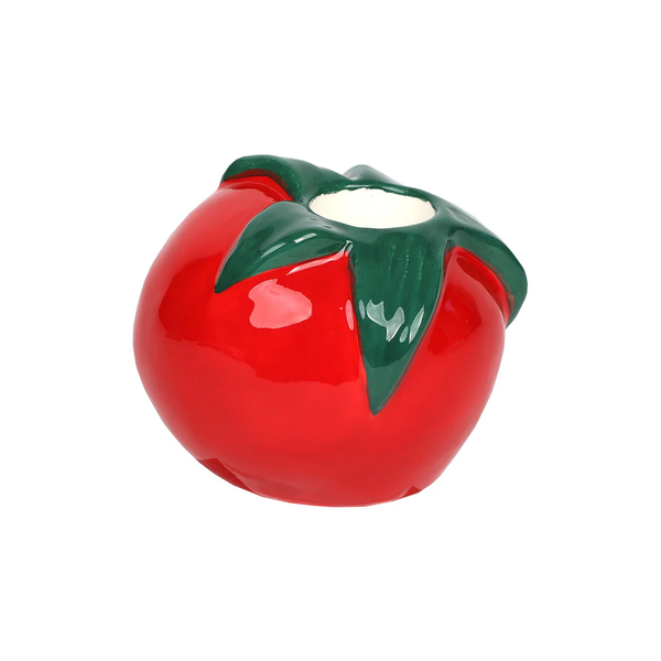 TALKING TABLES Tomato Ceramic Candle Holder