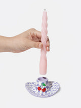 Candle Holder M Rodeo Cowboy Hat Lilac