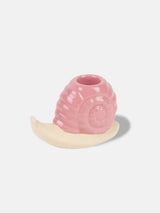 Candle Holder M Woodland Snail Pink
