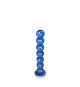 Candle Stick Smiley Polyresin Blue 9x9x36cm