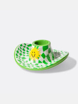 Candle holder M Rodeo Cowboy Hat Green