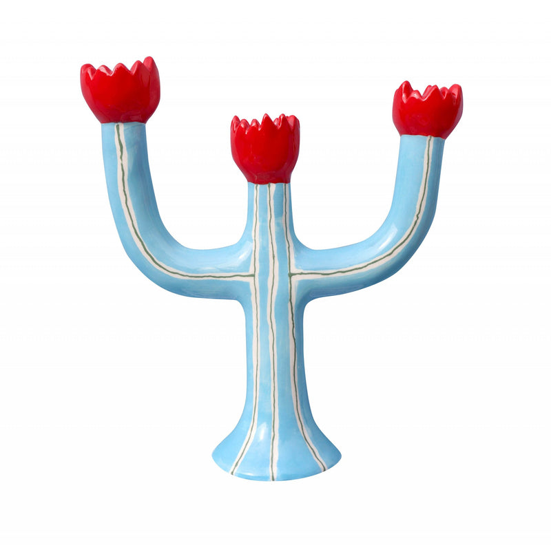 Candleholder - Tulip Turquoise