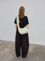 Capri Bag - Cotton Lime stripe