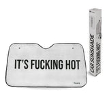 Car sunshade ‘its fucking hot’ aluminium