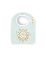  Carré & Satin Bib Set - Zodiac Blue 