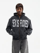 Censor Me Baby Hoodie - Off-Black