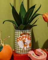 Ceramic Planter, Coffee Can