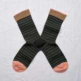 Chaussette Rayures Faux Noir