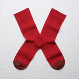 Chaussette Uni Rouge