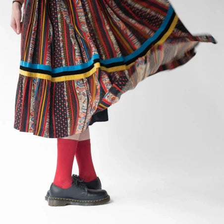 Chaussette Uni Rouge