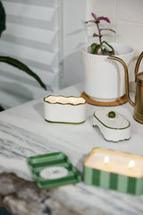 Cherie Ceramic Dish Candle - Smoked Pistachio