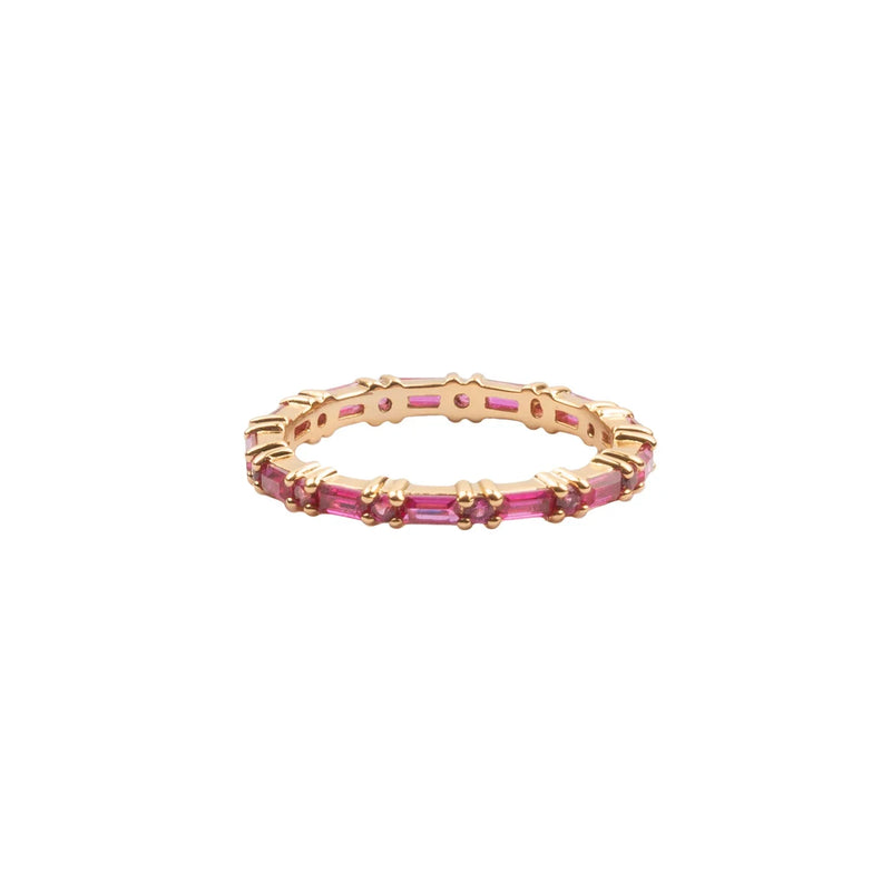 Ch?rie Goldplated Ring Bar Pink