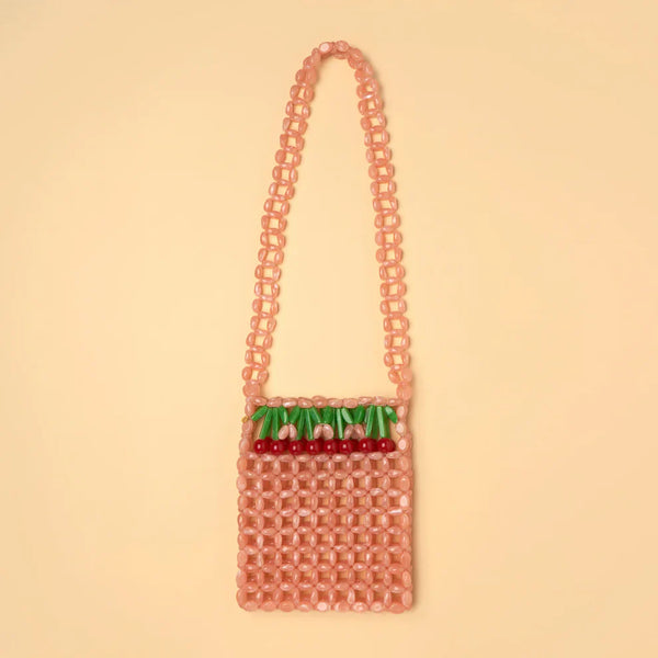 Cherry beaded bag