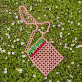 Cherry beaded bag