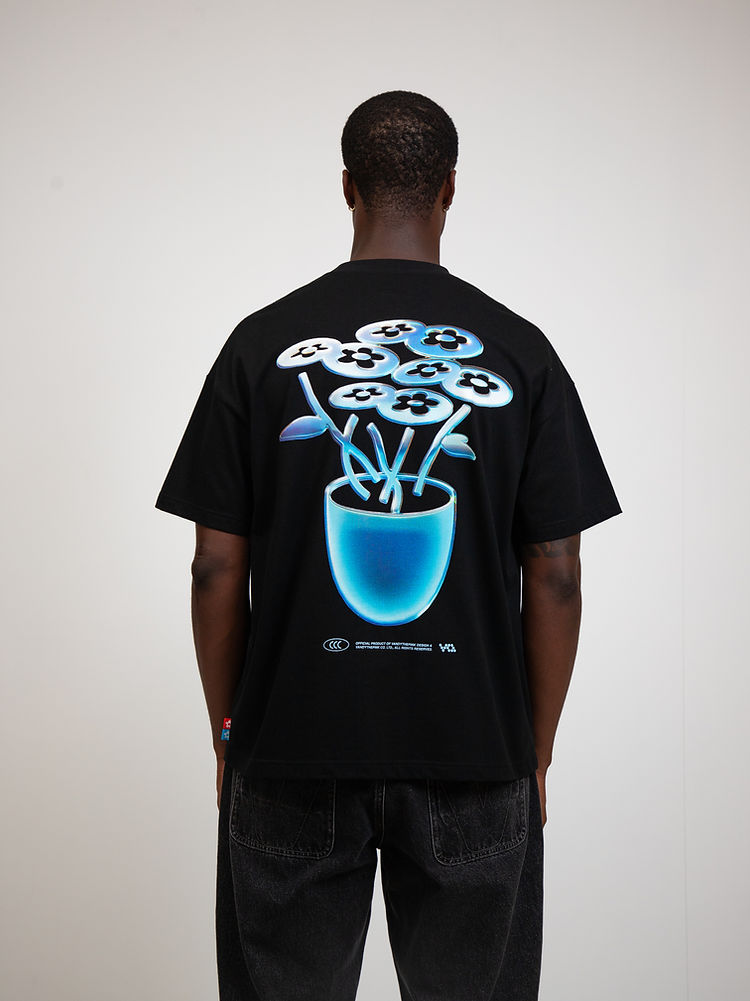 Chrome Flower T-shirt - Black