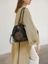 Circular Mini purse - Leopard