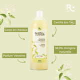 Clay-verbena, with sundried superfine green clay, bottle of 1L
