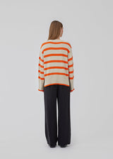 CorbinMD Stripe O-Neck - Summer Sand Flame