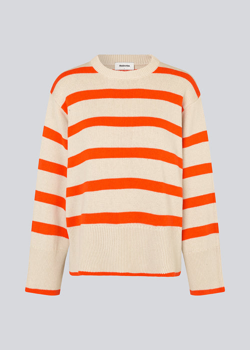 CorbinMD Stripe O-Neck - Summer Sand Flame