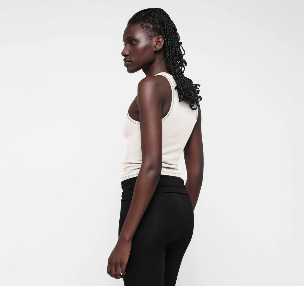 Simone Core Core Cut-Out Tank - Steamy – ANOTHER STORY