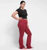 Core Flare Pants - Hibiscus Kiss