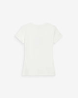 Cotton slogan T-shirt ivoire Vigee