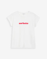 Cotton slogan embroidered T-shirt fuchsia Wylo