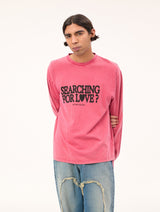Cupid's Calling LS T-shirt : Off-Red