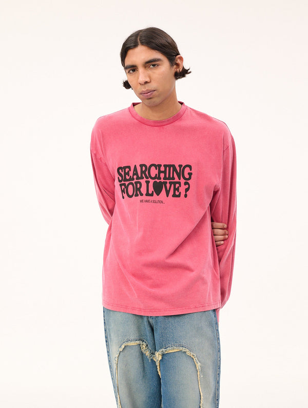 Cupid's Calling LS T-shirt : Off-Red