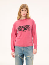 Cupid's Calling LS T-shirt : Off-Red