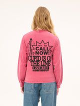 Cupid's Calling LS T-shirt : Off-Red